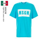 【数量限定・在庫限り・早い者勝ち!】 MSGM / Msgm Light Blue Cotton T-Shirt / 3640MM520247002 / 364...