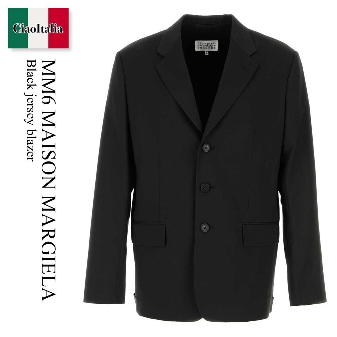 【数量限定・在庫限り・早い者勝ち!】 MM6 / Mm6 Maison Margiela Black Jersey Blazer / SH0BN0013 M35227 / SH0BN0013 M35227 900 / SH0BN0013M35227 / SH0BN0013M35227 900 / SH0BN0013M35227900 / ジャケットその他