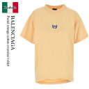【数量限定・在庫限り・早い者勝ち!】 バレンシアガ / Balenciaga Pastel Orange Cotton Oversize T-Shirt / 8...