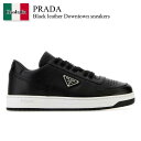 【数量限定・在庫限り・早い者勝ち!】 プラダ / Prada Black Leather Downtown Sneakers / 2EE364 F0632 / ...