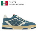 【数量限定・在庫限り・早い者勝ち!】 グッチ / Gucci Denim Re-Web Sneakers / 834708 FAEVU / 834708 FAE...