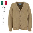 【数量限定・在庫限り・早い者勝ち!】 プラダ / Prada Beige Wool Blend Oversize Cardigan / P25L42 F0040...