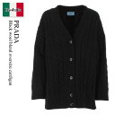 【数量限定・在庫限り・早い者勝ち!】 プラダ / Prada Black Wool Blend Oversize Cardigan / P25L38 F0002...