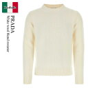 【数量限定・在庫限り・早い者勝ち!】 プラダ / Prada White Wool Blend Sweater / UMB645 F0009 / UMB645 ...