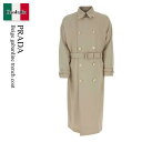 【数量限定・在庫限り・早い者勝ち!】 プラダ / Prada Beige Gabardine Trench Coat / SGC473 F0065 / SGC4...