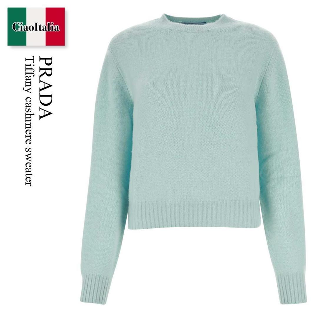ڿ̸ꡦ߸˸¤ꡦᤤԾ ץ / Prada Tiffany Cashmere Sweater / P24C2E F064W...
