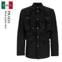 【数量限定・在庫限り・早い者勝ち!】 プラダ / Prada Black Poplin Shirt / UGI267 F0002 / UGI267 SAAO1X...