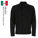 【数量限定・在庫限り・早い者勝ち!】 プラダ / Prada Black Wool And Cashmere Shirt / SC551S F0002 / SC...