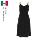 【数量限定・在庫限り・早い者勝ち!】 プラダ / Prada Black Linen Blend Dress / P3L62E F0002 / P3L62E S...