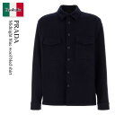 【数量限定・在庫限り・早い者勝ち!】 プラダ / Prada Midnight Blue Wool Bled Shirt / SC787S F0008 / SC...