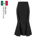 【数量限定・在庫限り・早い者勝ち!】 プラダ / Prada Charcoal Wool Skirt / P120YS F0308 / P120YS OOO15...