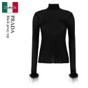 【数量限定・在庫限り・早い者勝ち!】 プラダ / Prada Black Jersey Top / P950MP F0002 / P950MP SOOO155X...