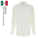 【数量限定・在庫限り・早い者勝ち!】 プラダ / Prada White Stretch Cotton Blend Shirt / UCM492 F0009 /...