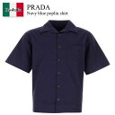 【数量限定・在庫限り・早い者勝ち!】 プラダ / Prada Navy Blue Poplin Shirt / UCS414 F0021 / UCS414 SU...