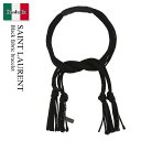 【数量限定・在庫限り・早い者勝ち!】 サンローラン / Saint Laurent Black Fabric Bracelet / 686853 G25DD / 686853 G25DD 1000 / 686853G25DD / 686853G25DD 1000 / 686853G25DD1000 / ブレスレット
