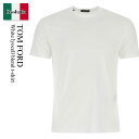 【数量限定・在庫限り・早い者勝ち!】 トム・フォード / Tom Ford White Lyocell Blend T-Shirt / JCS004JMT002...