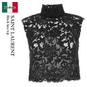 【数量限定・在庫限り・早い者勝ち!】 サンローラン / Saint Laurent Black Lace Top / 720841 Y363H / 720841...
