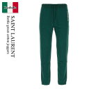 【数量限定・在庫限り・早い者勝ち!】 サンローラン / Saint Laurent Bottle Green Cotton Joggers / 736739 Y...