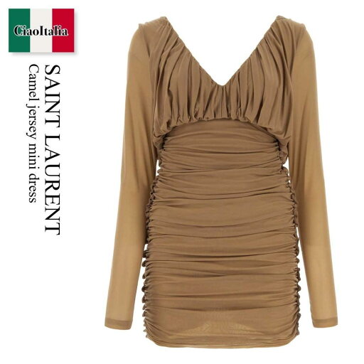 【数量限定・在庫限り・早い者勝ち!】 サンローラン / Saint Laurent Camel Jersey Mini Dress / 729749 Y5G98 / 729749 Y5G98 2509 / 729749Y5G98 / 729749Y5G98 2509 / 729749Y5G982509 / ワンピース 【数量限定・在庫限り・早い者勝ち!】 サンローラン / Saint Laurent Camel Jersey Mini Dress / 729749 Y5G98 / 729749 Y5G98 2509 / 729749Y5G98 / 729749Y5G98 2509 / 729749Y5G982509 / ワンピース