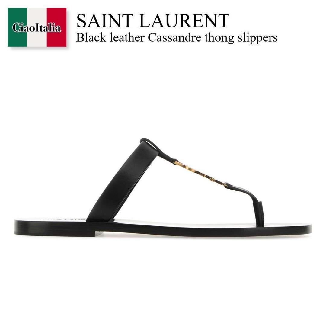 サンダル・ミュール Saint Laurent SLIPPER (7760669QN00 1000) 楽天市場】サンローラン スリッパの通販
