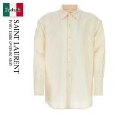 【数量限定・在庫限り・早い者勝ち!】 サンローラン / Saint Laurent Ivory Faille Oversize Shirt / 788143 Y...