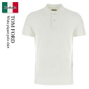【数量限定・在庫限り・早い者勝ち!】 トム・フォード / Tom Ford White Piquet Polo Shirt / JPS002JMC007S23A...