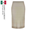 【数量限定・在庫限り・早い者勝ち!】 サンローラン / Saint Laurent Dove Grey Silk Skirt / 795309 Y76RI / ...