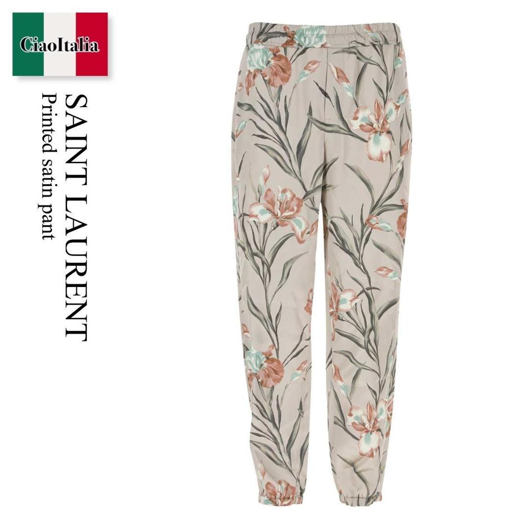 【数量限定・在庫限り・早い者勝ち!】 サンローラン / Saint Laurent Printed Satin Pant / 782907 Y2I12 / 78...