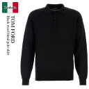【数量限定・在庫限り・早い者勝ち!】 トム・フォード / Tom Ford Black Wool Blend Polo Shirt / KPL029YMW071...