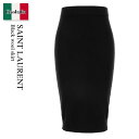 【数量限定・在庫限り・早い者勝ち!】 サンローラン / Saint Laurent Black Wool Skirt / 809129 Y76WQ / 8091...