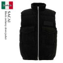 【数量限定・在庫限り・早い者勝ち!】 サカイ / Sacai Black Corduroy Down Jacket / 2403488M / 2403488M ...