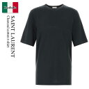 【数量限定・在庫限り・早い者勝ち!】 サンローラン / Saint Laurent Charcoal Cotton T-Shirt / 818535 YBHD2...