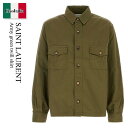 【数量限定・在庫限り・早い者勝ち!】 サンローラン / Saint Laurent Army Green Twill Shirt / 816396 Y03JC ...