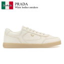 【数量限定・在庫限り・早い者勝ち!】 プラダ / Prada White Leather Sneakers / 2EE422 F0304 / 2EE422 FG...