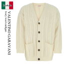 【数量限定・在庫限り・早い者勝ち!】 バレンチノ / Valentino Garavani Ivory Wool Cardigan / 2V3KA02L95M ...