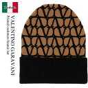 【数量限定・在庫限り・早い者勝ち!】 バレンチノ / Valentino Garavani Printed Cashmere Beanie Hat / 3W2H...