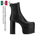 【数量限定・在庫限り・早い者勝ち!】 バレンチノ / Valentino Garavani Black Leather Club Ankle Boots / 1Y0S0G45SVS / 1Y0S0G45SVS 0NO / 1Y0S0G45SVS0NO / ブーツ(4)