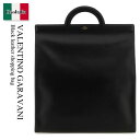 【数量限定・在庫限り・早い者勝ち!】 バレンチノ / かばん / カバン / Valentino Garavani Black Leather Shopping...
