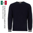 【数量限定・在庫限り・早い者勝ち!】 バレンチノ / Valentino Garavani Dark Blue Cotton Sweater / 5V3KC30...