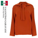 【数量限定・在庫限り・早い者勝ち!】 バレンチノ / Valentino Garavani Brick Crepe Blouse / 4B3AE9451MM /...