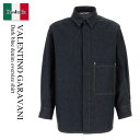 【数量限定・在庫限り・早い者勝ち!】 バレンチノ / Valentino Garavani Dark Blue Denim Oversize Shirt / 5...