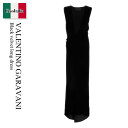 【数量限定・在庫限り・早い者勝ち!】 バレンチノ / Valentino Garavani Black Velvet Long Dress / 5B0VDKA5...