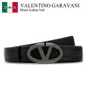 【数量限定・在庫限り・早い者勝ち!】 バレンチノ / Valentino Garavani Black Leather Belt / 5W0T0SJ0ECK /...