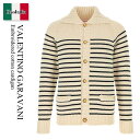 【数量限定・在庫限り・早い者勝ち!】 バレンチノ / Valentino Garavani Embroidered Cotton Cardigan / 6V3K...
