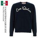 【数量限定・在庫限り・早い者勝ち!】 バレンチノ / Valentino Garavani Navy Blue Wool Sweater / 6V3KC33LA...