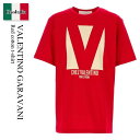 【数量限定・在庫限り・早い者勝ち!】 バレンチノ / Valentino Garavani Red Cotton T-Shirt / 6V3MG16PAQ9 /...