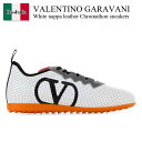 【数量限定・在庫限り・早い者勝ち!】 バレンチノ / Valentino Garavani White Nappa Leather Chromathon Sne...