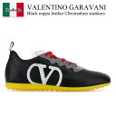 【数量限定・在庫限り・早い者勝ち!】 バレンチノ / Valentino Garavani Black Nappa Leather Chromathon Sne...
