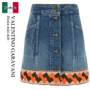 【数量限定・在庫限り・早い者勝ち!】 バレンチノ / Valentino Garavani Denim Mini Skirt / 6B3DD19Z94U / 6...
