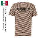 【数量限定・在庫限り・早い者勝ち!】 バレンチノ / Valentino Garavani Embroidered Stretch Linen Blend T-...
